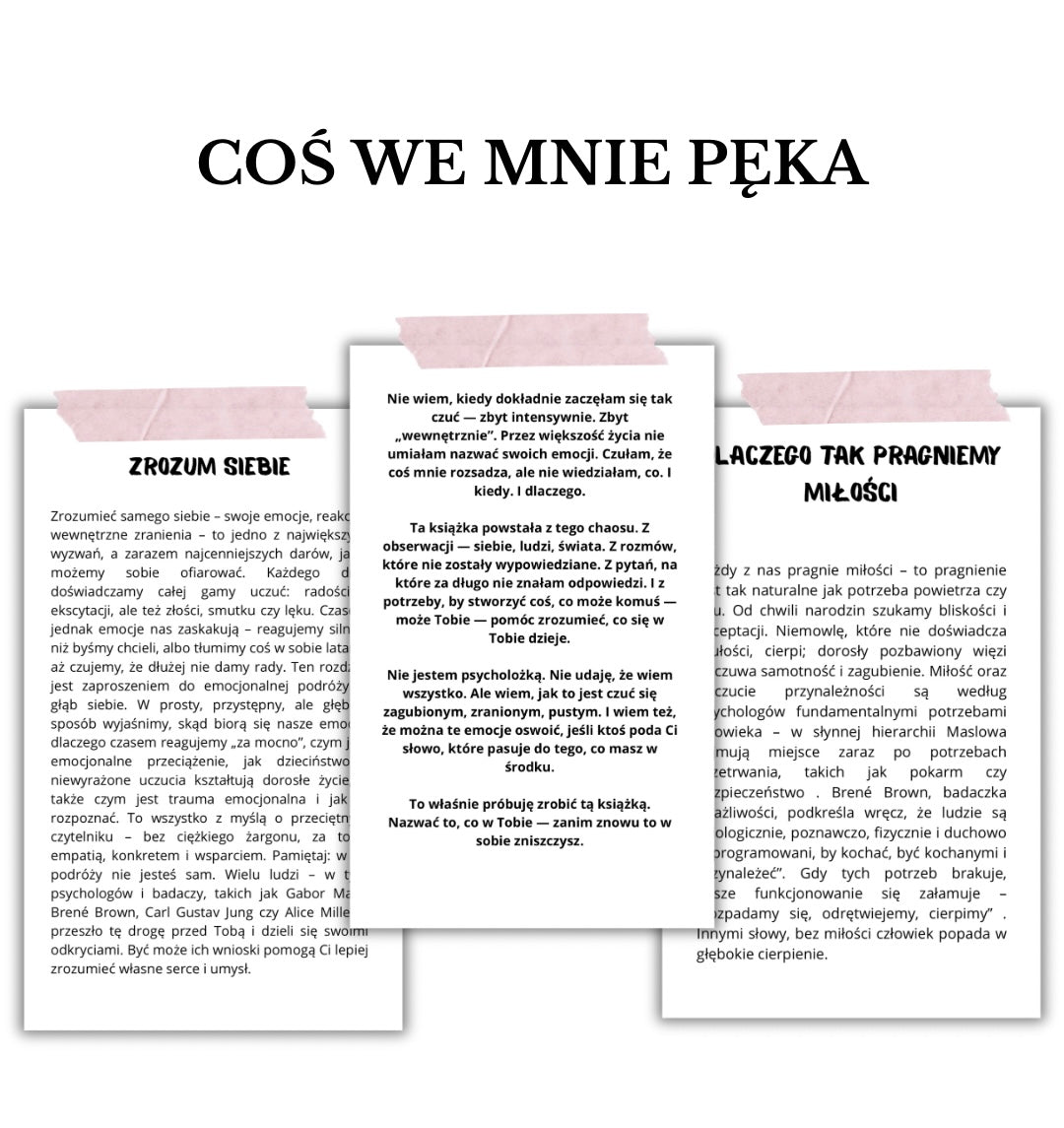 ZESTAW E-BOOKÓW „ Dziennik Przetrwania Dnia Codziennego” + „COŚ WE MNIE PĘKA” (wersja cyfrowa)